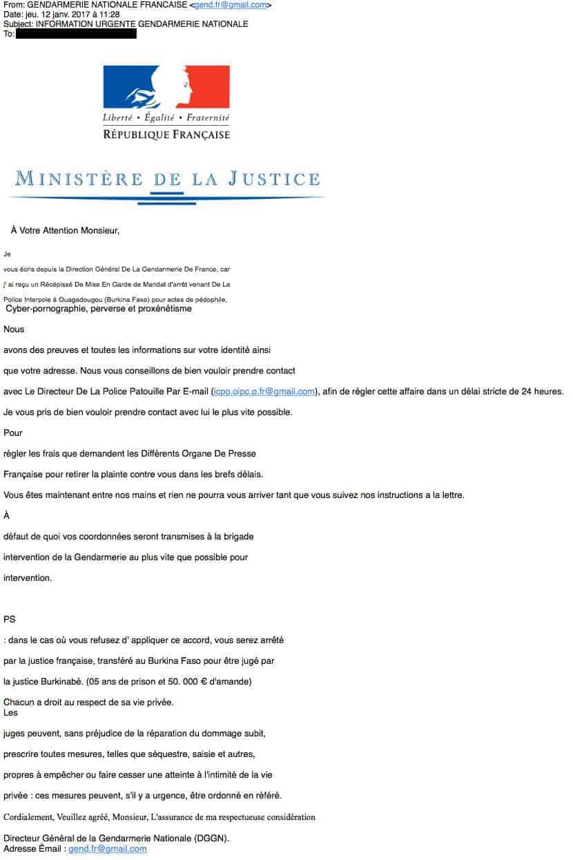 Police du net et fausse plainte